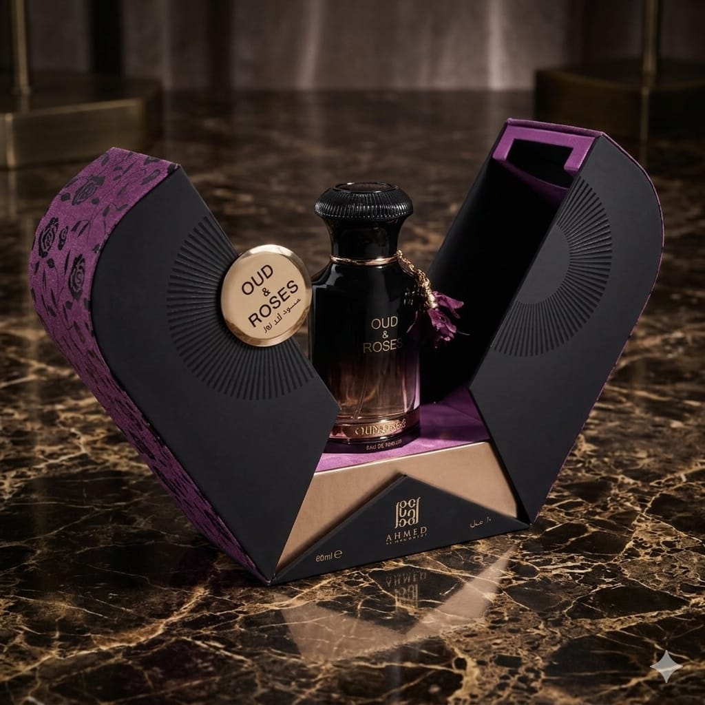 Ahmed Al Maghribi Oud & Roses Eau De Parfum 60ml For Men & Women